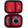 Picture of Lebakort Storage Case Compatible with KODAK PIXPRO WPZ2 Rugged Waterproof Shockproof Dustproof Digital Camera (Red + Black Case)