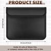 Picture of Cosblank 2 Pieces Filmguard Bag Waterproof Storage Carrying Case Bag Xray Proof Bags Film X-Ray Protector Bag Radiation-resistant Bag for Photographers Tourists Travelers, Black(711-12B Medium)