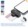 Picture of Type C CAC Reader, DOD Military USB C Common Access CAC Card Reader, Mini Portable USB Smartfold Type C Smart Card Reader SIM Card Reader Compatible with Windows, Mac OS