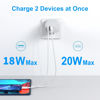 Picture of 20W USB C Charger for Samsung Galaxy A9 Plus Tablet Tab A9 Plus A9+ SM-X218 SM-X210 SM-X215 SM-X216 Tablet 20W PD Type C Fast Charging Power Adapter Supply Cord Samsung Galaxy tab a9 Charger