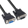 Picture of DTech DB9 RS232 Serial Cable Male to Female Extension Null Modem Cord Cross TX/RX line for Data Communication (6 Feet, Black)