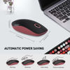 Picture of FOPETT 2.4GHz Wireless Keyboard and Mouse Set with Switch Button - Full-Size Keyboard - Compatible for Windows/Laptop/PC/Notebook/Smart TV and More - Black Colorful