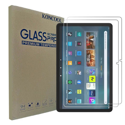 Picture of KONCOOL [2-Pack] All-new Fire Max 11 Tablet 2023 (Support Face ID & Fire Max 11 Stylus Pen) Screen Protector,HD Anti-Scratch Anti-Fingerprint 9H Hardness Tempered Glass 13th Generation，Only for 2023 Released