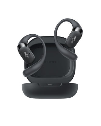 Picture of SHOKZ New OpenFit 2 Open-Ear Headphones, True Wireless Bluetooth Earphones with Microphone, Earhook Earbuds with 48 Hours of Playtime, Fast Charging, IP55 Water-Resistant, with Carrying Bag, Black