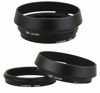Picture of JJC LH-JX100 BLACK Metal Lens Hood/ 49mm Filter Adapter Ring for Fujifilm X70 X100 X100S X100T X100F X100V, Fuji X100S, Fuji X100F, Fuji X100V Lense Hood Shade, Fujifilm LH-X100 Lens Hood Replacement