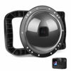 Picture of D&F Dome Port for GoPro Hero 12 Black/Hero 11 Black/Hero 10 Black/Hero 9 Black, Two Handles Dome Lens Builted-in 45m/147ft Waterproof Sealed Housing Case Diving Swimming Accessory