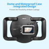 Picture of D&F Dome Port for GoPro Hero 12 Black/Hero 11 Black/Hero 10 Black/Hero 9 Black, Two Handles Dome Lens Builted-in 45m/147ft Waterproof Sealed Housing Case Diving Swimming Accessory