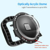 Picture of D&F Dome Port for GoPro Hero 12 Black/Hero 11 Black/Hero 10 Black/Hero 9 Black, Two Handles Dome Lens Builted-in 45m/147ft Waterproof Sealed Housing Case Diving Swimming Accessory