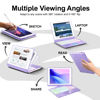 Picture of Baisla iPad 9th Generation Case with Keyboard 10.2" (2021), 360° Rotatable with Trackpad & Rainbow Backlit, iPad Keyboard case for 9th/8th/7th, iPad Air 3, iPad Pro 10.5 (Metallic Purple)