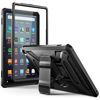 Picture of All-New Amazon Fire Max 11 Tablet case (13th Generation, 2023 Release), DJ&RPPQ Full Body Rugged Hands-Free Viewing Stand Back Cover with Screen Protector, Incompatible with iPad Samsung - Black