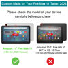 Picture of All-New Amazon Fire Max 11 Tablet case (13th Generation, 2023 Release), DJ&RPPQ Full Body Rugged Hands-Free Viewing Stand Back Cover with Screen Protector, Incompatible with iPad Samsung - Black
