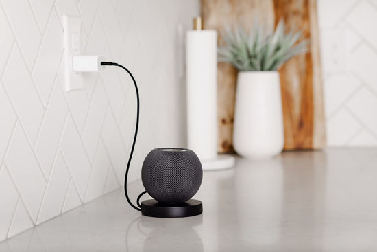 Picture of Cable Management Cord Organizer Stand for Apple HomePod Mini, New Amazon Echo (4th Generation), Amazon Echo Dot, Google Home Mini, and Other Electronic Devices. (Black)