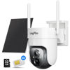 Picture of LongPlus No WiFi Security Camera, 4G LTE Cellular Security Camera with SIM Card, 2K Solar Outdoor Cam Wireless, 360° View, Color Night Vision, Motion&Siren Alarm, Smart AI Detection