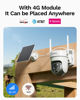 Picture of LongPlus No WiFi Security Camera, 4G LTE Cellular Security Camera with SIM Card, 2K Solar Outdoor Cam Wireless, 360° View, Color Night Vision, Motion&Siren Alarm, Smart AI Detection