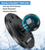 Picture of VAZESWIN 2 PCS 1" Ball Mount with Aluminum Alloy Round Plate, Universal Electronic Device Mounting Base with AMPS Hole for Garmin, Lowrance, Humminbird, for RAM Mount, Scotty B Size Double Socket Arm