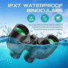 Picture of Waterproof Military 7x50 Marine Binoculars,Hooway Binoculars with w/Internal Rangefinder & Compass for Navigation,Boating(Black)