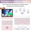 Picture of SOPPY Keyboard Case for iPad, Compatible for iPad Air 6th (M2) 11" 2024, iPad Air 5th 2022, iPad Air 4th, iPad Pro 11 inch 2018-2022, Detachable Keyboard Case with Pencil Slot - Marble Purple - US
