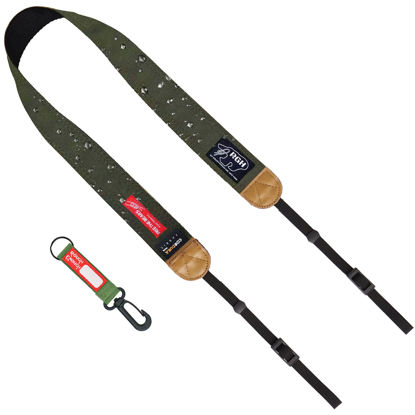 Picture of Rough Enough DSLR Camera Neck Strap Durable for Canon Nikon Sony Good Gift for Photographers Army Green Cordura