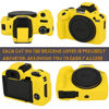Picture of Case for Canon EOS R50, EOS R50 Camera Silicone Protective Case, Lightweight, Anti-Scratch Slim Fit Soft Skin, EOS R50 Accessories, AEXUTDA Bag for EOS R50 Mirrorless Vlogging Camera - Yellow