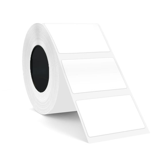 Picture of SUPVAN Label Maker Tape T50M Adapted Label Print Paper Refill White Size 1.96'' x 1.18'' 250pcs Thermal Laminated Waterproof Self-Adhesive Multipurpose Labeling Tape Replacement