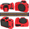 Picture of Case for Canon EOS R50, EOS R50 Camera Silicone Protective Case, Lightweight, Anti-Scratch Slim Fit Soft Skin, EOS R50 Accessories, AEXUTDA Bag for EOS R50 Mirrorless Vlogging Camera - Red