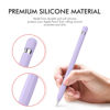 Picture of AHASTYLE Anti-Slip Case Sleeve Silicone Protective Skin [ Added Cable Adapter Tether Kit] Compatible with Apple Pencil 1st Generation