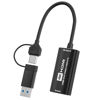 Picture of Tihokile 4K HDMI Capture Card, Video Capture Card, 4K HDMI to USB 3.0 Type C 1080P 60FPS for Meeting/Gaming/Live Streaming Windows/Mac OS System with USB C Adapter to Adjust PS4/5, Switch, Xbox