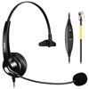 Picture of Callez RJ9 Phone Headset Office Telephone Headset with Microphone Noise Cancelling for Yealink T23G T33G T40G T46G T46S T48S T46U T48U T53W T57W Grandstream GXP2135 GXP2160 GXP2170 Avaya Panasonic
