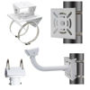 Picture of Lighfast 2pcs Universal Wall Mounting Bracket with 8 Loops, Vertical Pole Mount Adapter for CCTV Security Camera PTZ Dome Indoor Outdoor AP Access Point Client CPE