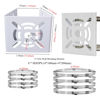 Picture of Lighfast 2pcs Universal Wall Mounting Bracket with 8 Loops, Vertical Pole Mount Adapter for CCTV Security Camera PTZ Dome Indoor Outdoor AP Access Point Client CPE