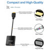 Picture of Moread HDMI to VGA with Audio, 2 Pack, Gold-Plated Active HDMI to VGA Adapter (Male to Female) with Micro USB Power Cable & 3.5mm Audio Cable for PS4, MacBook Pro, Mac Mini, Apple TV and More - Black