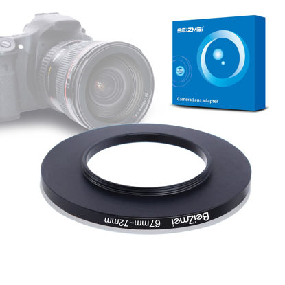 Picture of 67mm to 72mm Camera Filters Ring,Filters Ring Compatiable All Brands Ø67mm Lens to Ø72mm Camera Accessory.Made of CNC.