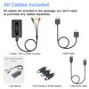 Picture of Kirolle RCA Svideo to HDMI Converter with RCA Cable + Svideo Cable + HDMI Cable, CVBS Composite AV to HDMI Converter, RCA Svideo HDMI Adapter