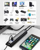Picture of USB Hub 10-Ports, USB Hub Extender Network Splitter Adapter Fast Charging/Data Transfer with Powered, for MacBook, PC, Laptop, Mice, Keyboards
