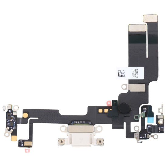 Picture of Charging Port Connector Board Flex Cable Replacement Compatible with IPhone 14 6.1 inch (White)
