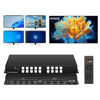 Picture of 4K/60HZ 4X4 HDMI Matrix Switch, 2X2 Video Wall Controller Switching HDMI Splitter, HDMI Matrix Seamless Switcher 4 HDMI+1 DP in 4 HDMI Out 2x2 TV Wall Controller for 4 TV Splicing Display 90°Rotate