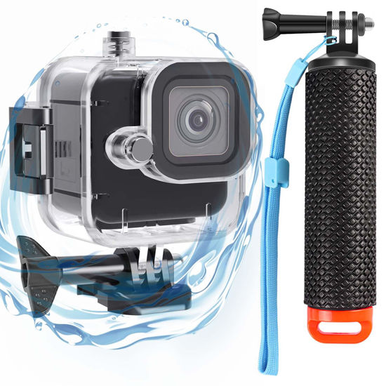 Picture of Compatible for Go Pro Hero 11 Mini Black Waterproof Housing Case 60M/196FT Protective Underwater Dive Case Shell with Cameras Handle Mount Accessories Kit
