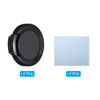 Picture of PATIKIL 30.5mm Lens Cap, 2 Pack Sides Pinch Snap Camera Lens Cover for Front Lens with Cloth, Suitable for 30.5mm Thread Universal DSLR Lenses, Black for Nikon, for Fujifilm, for Pentax
