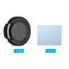 Picture of PATIKIL 28mm Lens Cap, 2 Pack Sides Pinch Snap Camera Lens Cover for Front Lens with Cloth, Suitable for 28mm Thread Universal DSLR Lenses, Black for Nikon, for Fujifilm, for Pentax