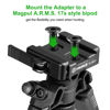 Picture of FANAUE ARCA-Swiss Bipod Adapter, ARCA-Swiss Quick Release, Arca Tripod Mount for Fanaue Tripod Heads