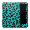 Picture of Carbon Fiber Tablet Skin Compatible with Amazon Kindle Paperwhite 12th (2024) - Teal Leopard - Premium 3M Vinyl Protective Wrap Decal Cover - Easy to Apply | Crafted in The USA by MightySkins