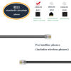 Picture of Ubramac 3Pack Phone Telephone Extension Cord 15FT Cable Line with Standard RJ11 6P4C Plugs for Landline Phone and Fax (15F, Black,)