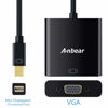 Picture of Anbear Mini DisplayPort to VGA Adapter, Mac to VGA Converter (Male to Female) HD 1080p Thunderbolt to VGA Compatible for iMac, Mac Books, Surface and Laptops with Mini Displayport