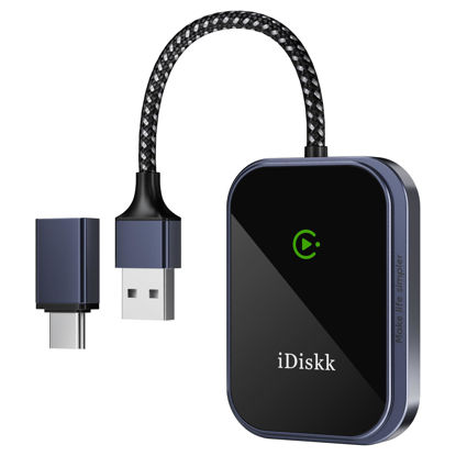 Picture of CarPlay Wireless Adapter for Apple iPhone 2024 Upgrade Converts Wired to Wireless Adapter for iPhone, Plug and Play for iPhone Car Play, Converts Wired to Wireless car Play Adapter for iPhone