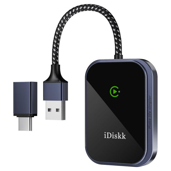 Picture of CarPlay Wireless Adapter for Apple iPhone 2024 Upgrade Converts Wired to Wireless Adapter for iPhone, Plug and Play for iPhone Car Play, Converts Wired to Wireless car Play Adapter for iPhone