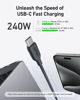 Picture of Anker USB C to C Cable (240W, 3 ft), Bio-Braided Fast Charge Cable for iPhone 15/15 Pro, MacBook Pro 2020, iPad Pro 2020, iPad Air 4, Samsung Galaxy S23+/S23 Ultra,(Phantom Black)