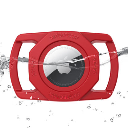 Picture of SANKALA Waterproof Airtag Case for Dog Collar, [1 Pack] Airtag Dog Collar Holder, TPU & Silicone Full Body Covered Anti-Lost Apple Air Tag Collar Holder Protective Airtag Case for Pet Collar
