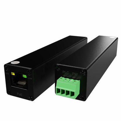 Picture of Mini Size 800m 2600ft PoE LAN Extender Over Twisted UTP kit BNC or Copper Wire - PoE Camera or Other Remote Ethernet Device Repeater Booster Bridge - Extended Temp Range - BNC to 2PIN adapters in Set