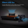 Picture of SCCCF Dual 120mm USB Speed Control Fan, 5V Portable Cooling Fan for Flat-Screen TV Receiver Router DVR PlayStation Xbox Computer Cabinet Cooler