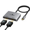 Picture of THANDBLE USB C to Dual HDMI Adapter (4K@60Hz) Type C (Source) to HDMI(Display) Splitter and USB C Converter Supports Extended Display of Dual Monitors, for MacBook, LenovoYoga, Thinkpad, Dell XPS,etc